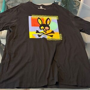 Black Psycho Bunny Graphic Tee